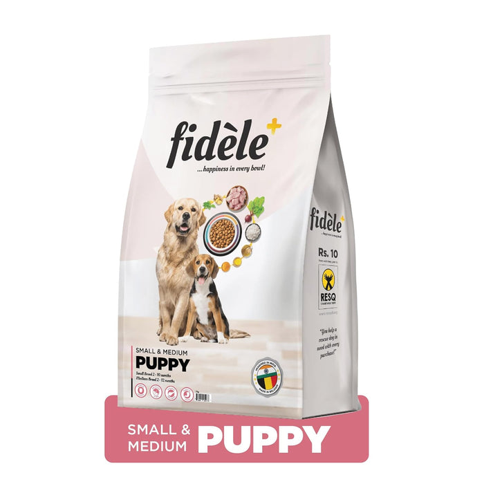 Fidele Dry Dog Food Small & Medium Puppy 3-Kg