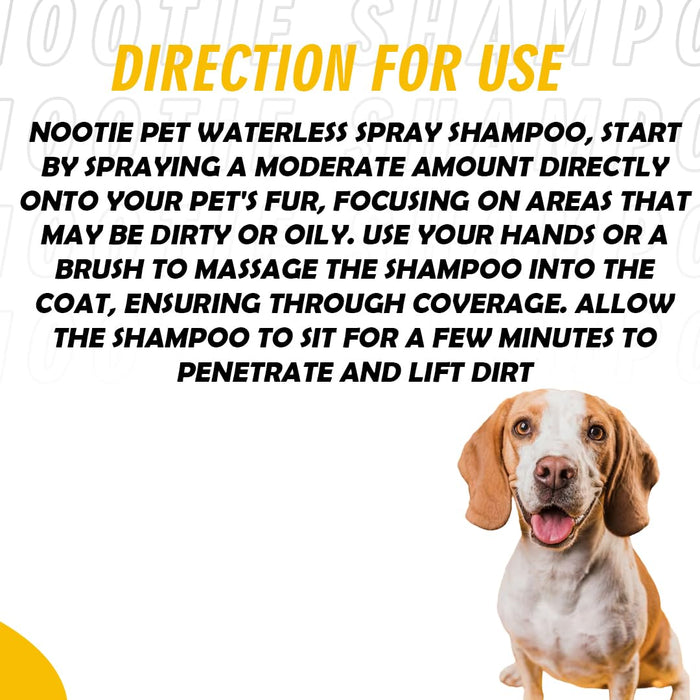 Nootie Pet Waterless Spray Shampoo for Dog/Cat