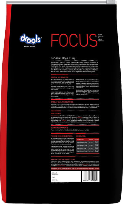 Drools Focus Adult Super Premium Dry Dog Food