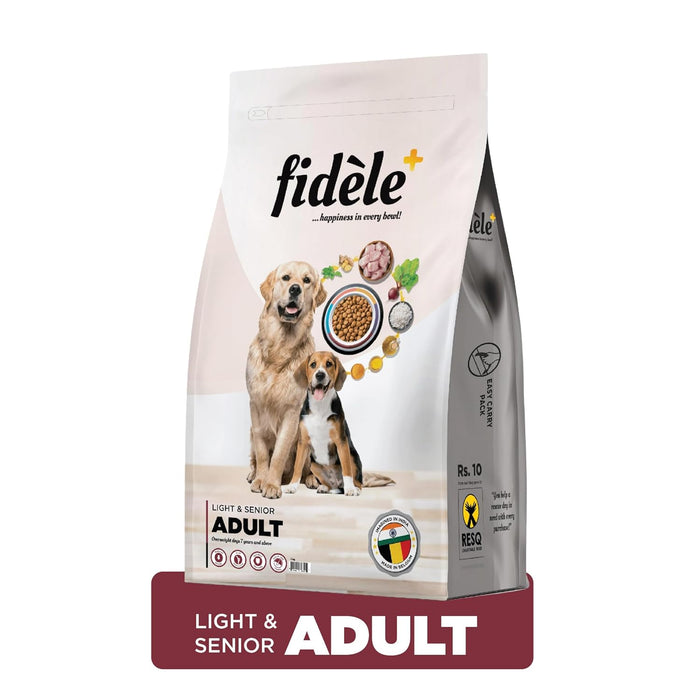 Fidele Dry Dog Food Adult Light & Senior 3-Kg
