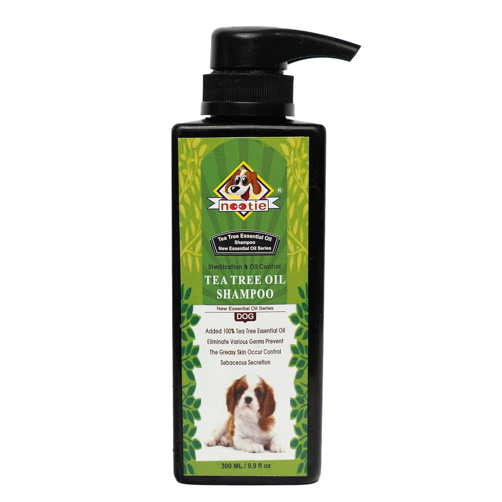 Adding tea tree shop oil to dog shampoo