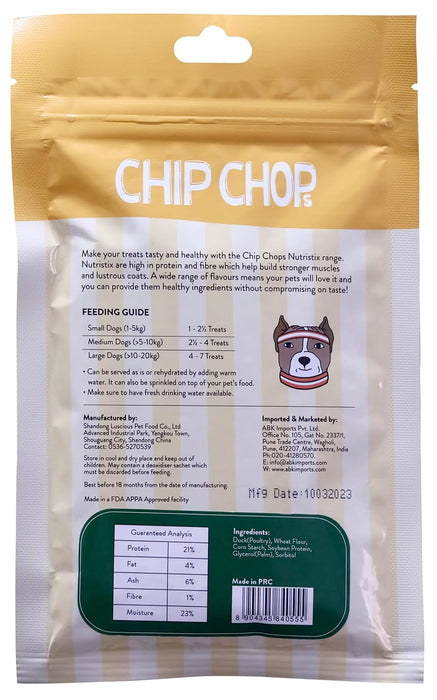 Chip Chops Nutristix Duck Flavour, 70g    NEW