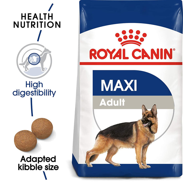 Royal Canin Maxi Adult 4KG X Nootie Gluten Free Dental Stix for Dogs,Treats for All Life Stages (Seaweed)