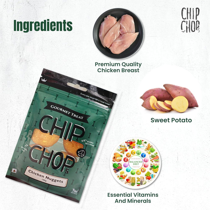 Chip Chops Chicken Nuggets, 100g   NEW