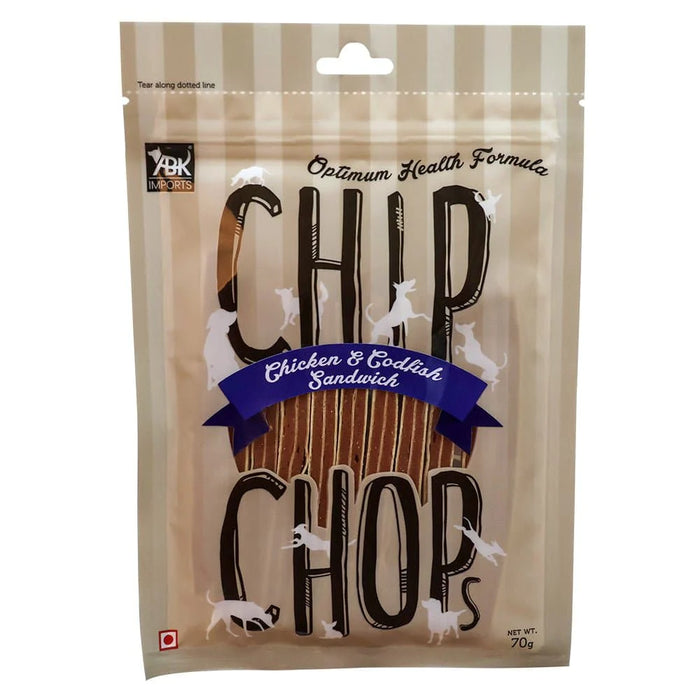 Chip Chops Chicken & Codfish Sandwich, 70 gm