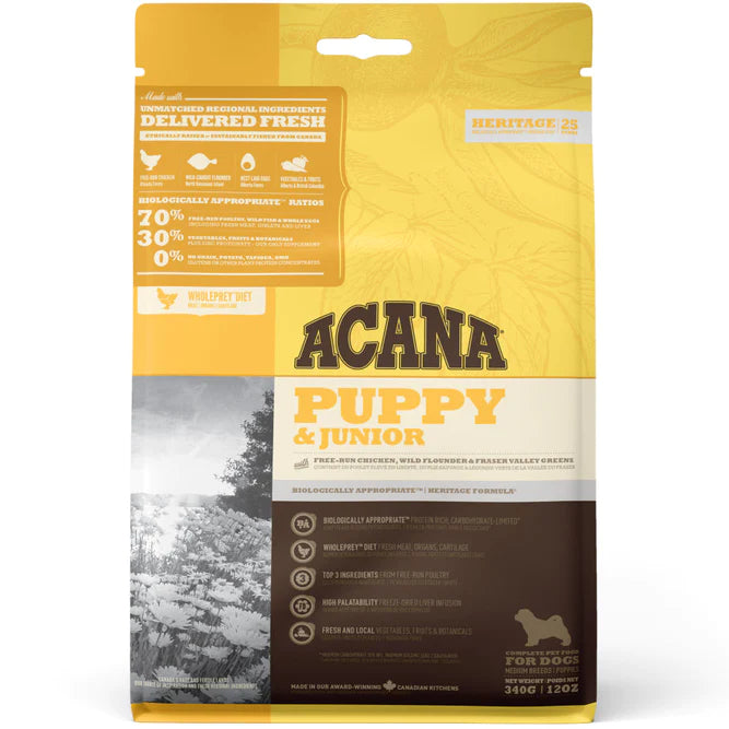 ACANA PUPPY & JUNIOR DRY DOG FOOD 6 KG