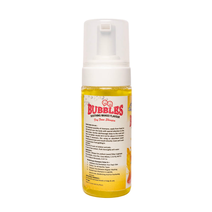 Nootie Bubbles Soothing Mango Flavour Dry Form Shampoo For Dog