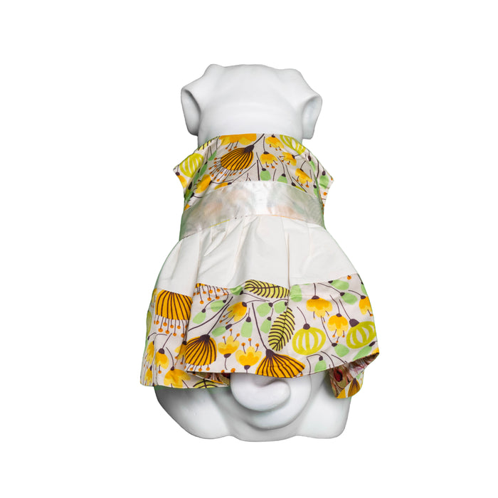Nootie White Printed Dog Frock