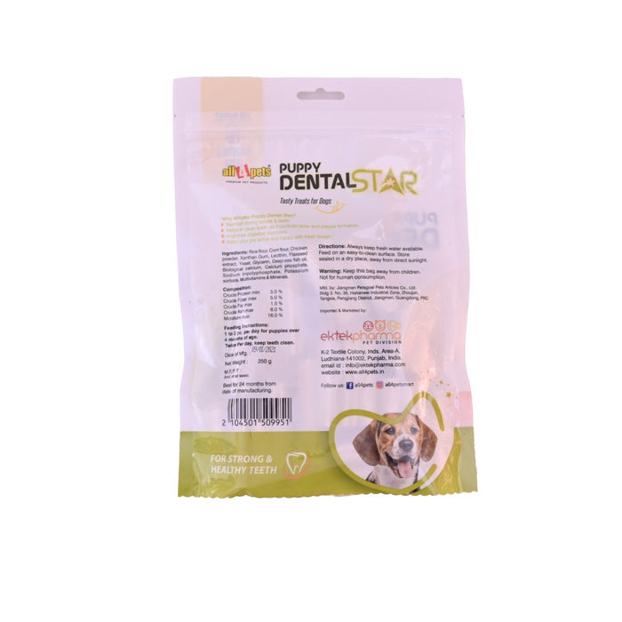 ALL4PETS PUPPY DENTAL STAR 250G