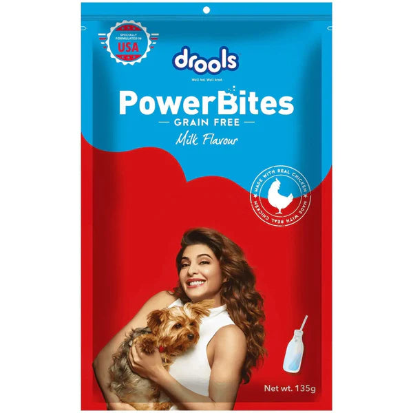 DROOLS POWER BITE MILK FLAVOUR 135G