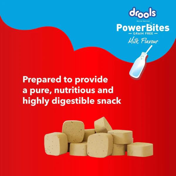 DROOLS POWER BITE MILK FLAVOUR 135G