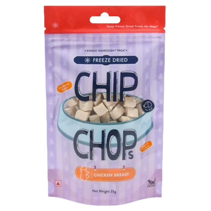 Chip Chops Freeze Dried Chicken Breast, 35g  NEW