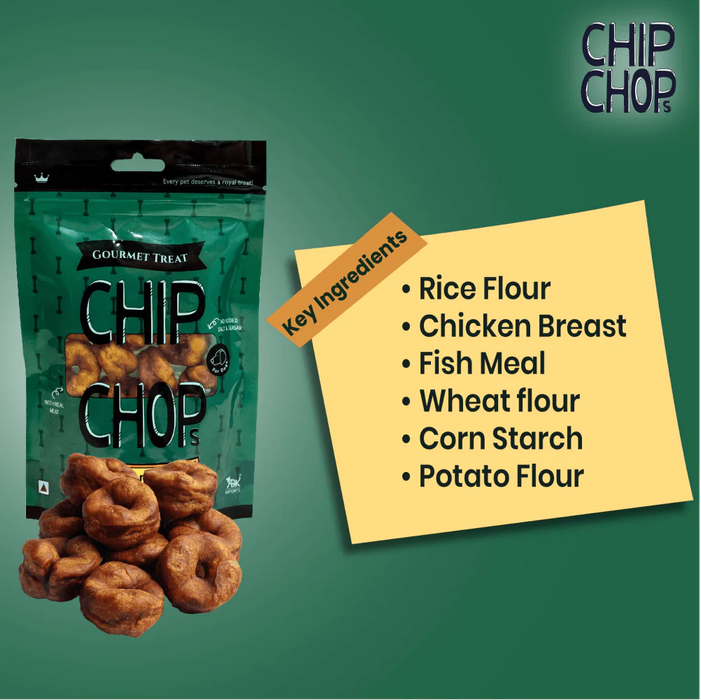 Chip Chops Chicken Donuts, 80g   NEW