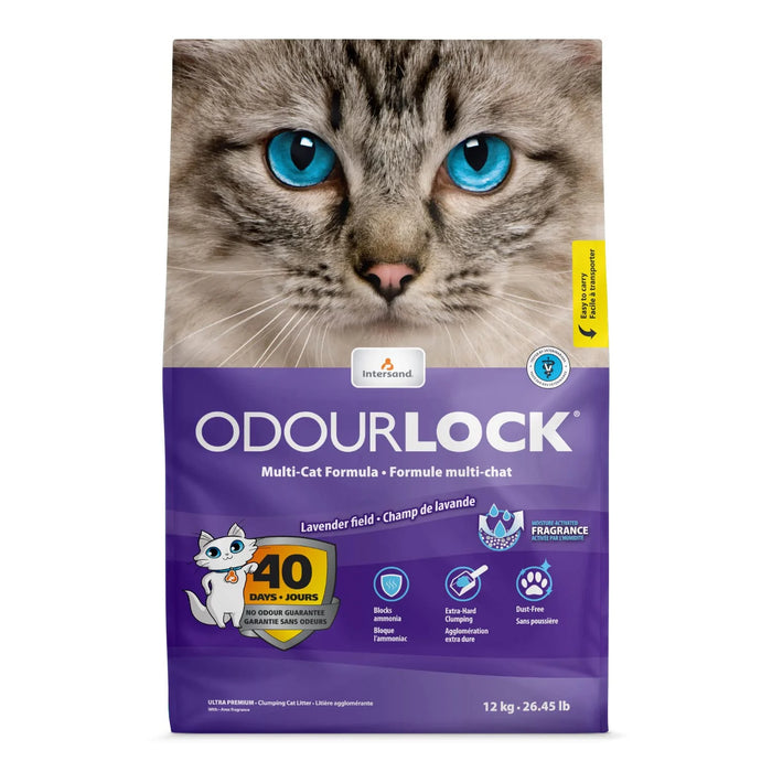 Intersand Odour Lock Lavender Field Cat Litter 12KG