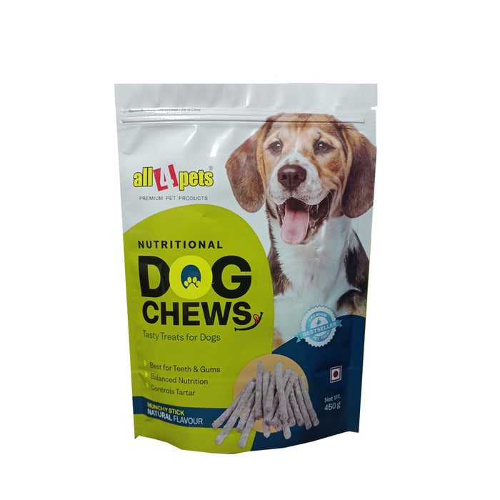 ALL4PETS MUNCHY CHEW STICK NATURAL FLAVOUR 450G