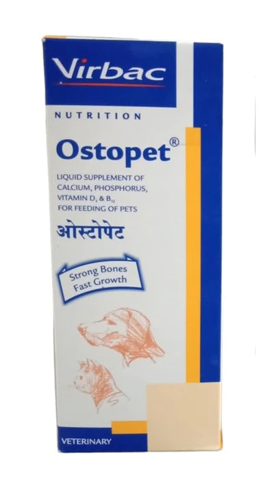 Virbac Ostopet Calcium Liquid Supplement for Dogs & Cats 150 Ml