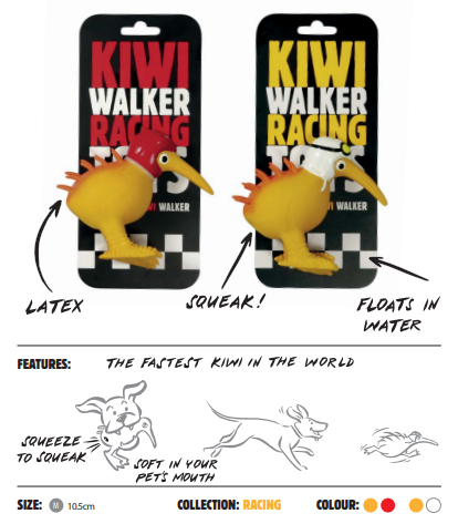 Kiwi Walker Latex Squeaky Toy Baby L 12cm