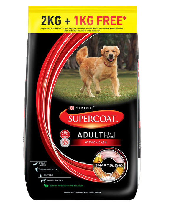 SUPERCOAT ADULT CHICKEN 2+1KG