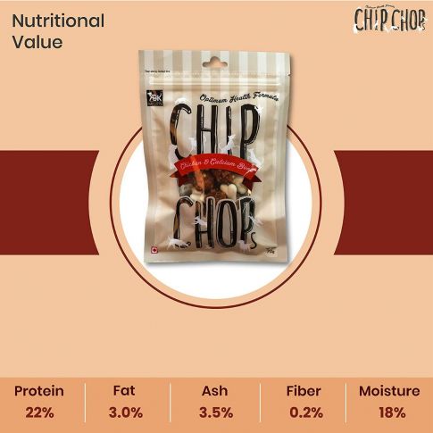 Chip Chops Chicken & Calcium Bone, 70 gm