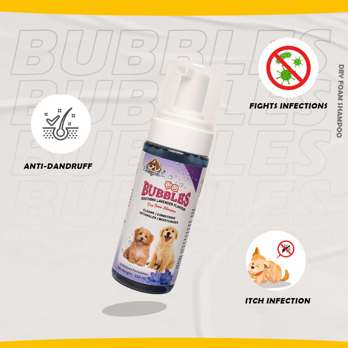 Nootie Bubbles Soothing Peach Flavour Dry Form Shampoo For Dog