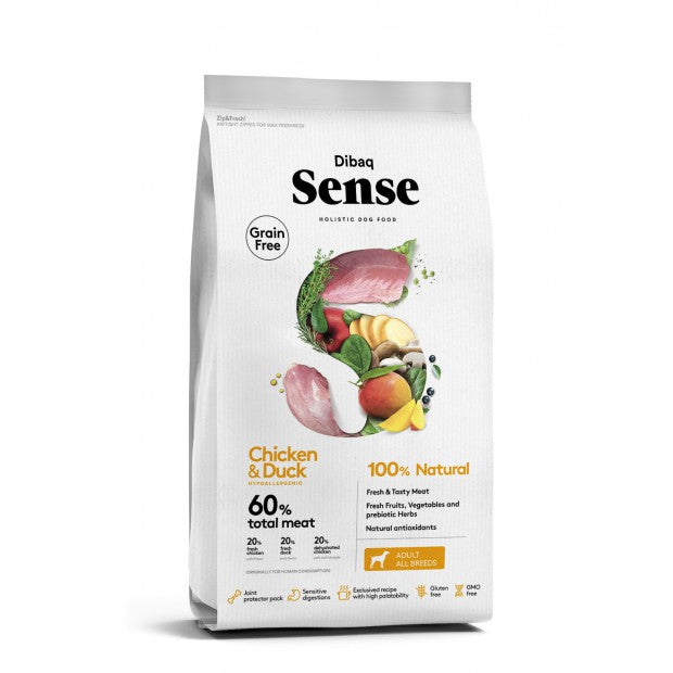 Dibaq sense chicken andDIBAQ SENSE CHICKEN and DUCK ADULT ALL BREED 2KG
