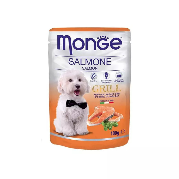 MONGE ADULT CHICKEN&SALMON GRAVY 100GM