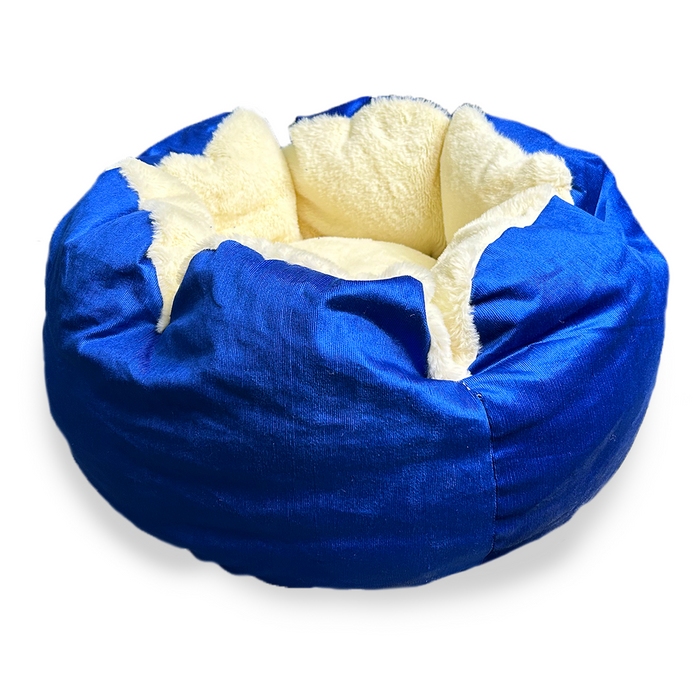 Nootie  Royal Flower Blue and White Bed for Dogs & Cat