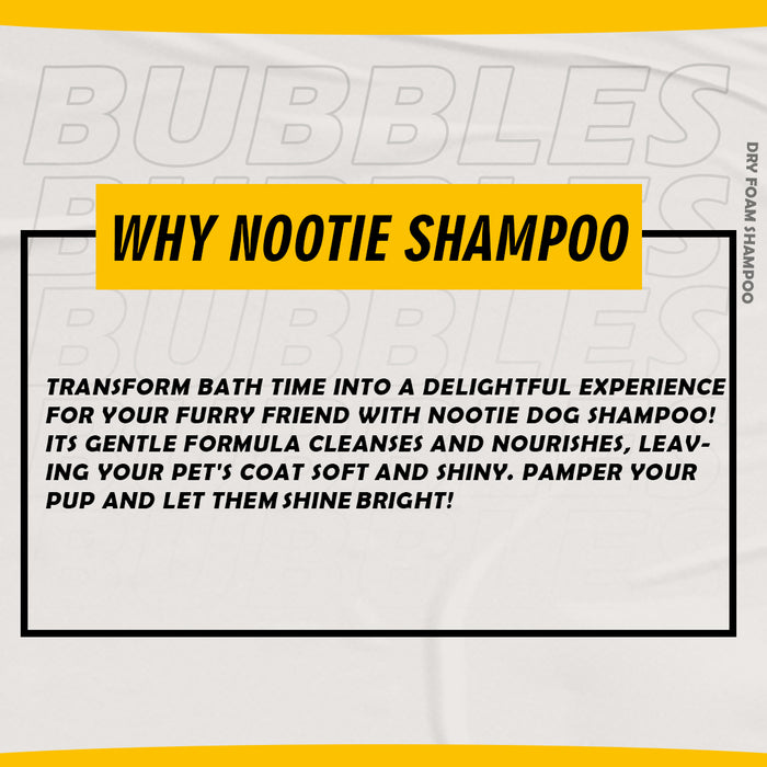 Nootie Bubbles Soothing Lavendor Flavour Dry Form Shampoo For Dog