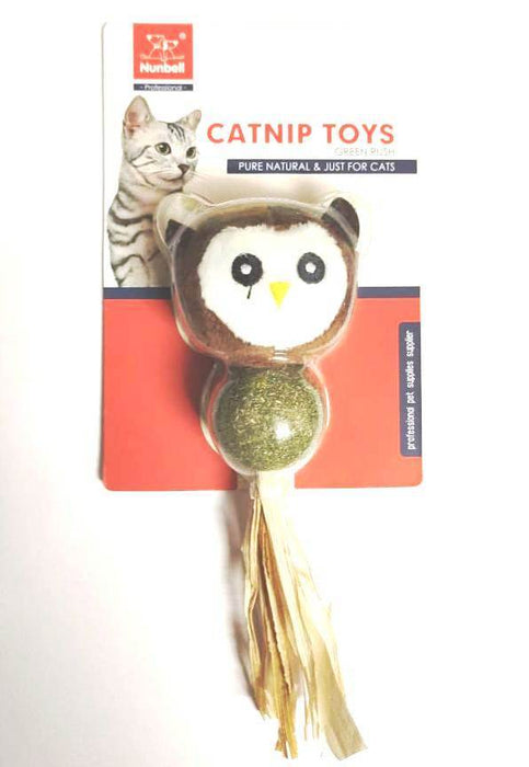 Nunbell Owl Face Catnip Toy