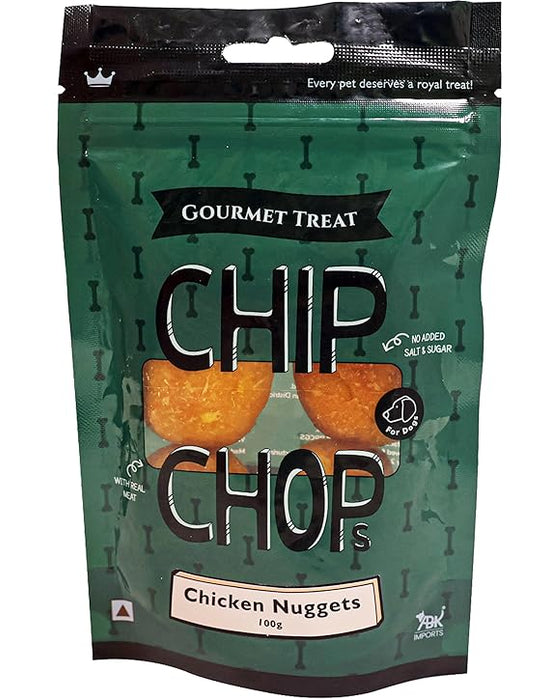 Chip Chops Chicken Nuggets Gourmet Dog Treats(100gms)-Pack of 2