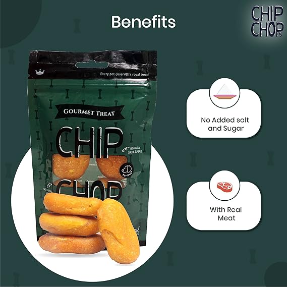 Chip Chops Chicken Nuggets Gourmet Dog Treats(100gms)-Pack of 2
