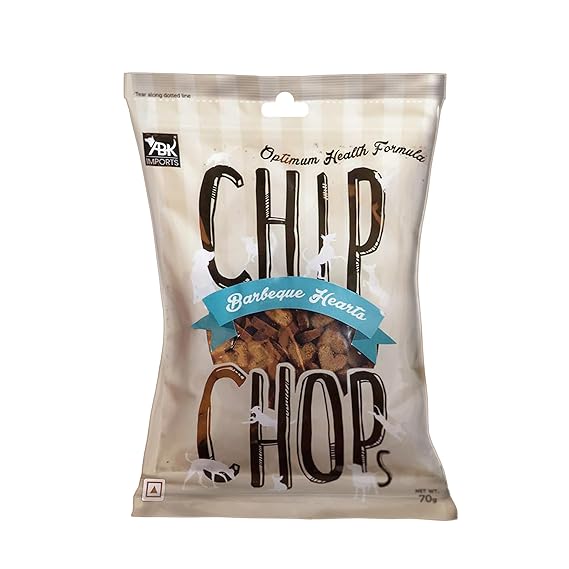Chip Chops Barbeque Hearts Dog Treats(70gms)-Pack of 2