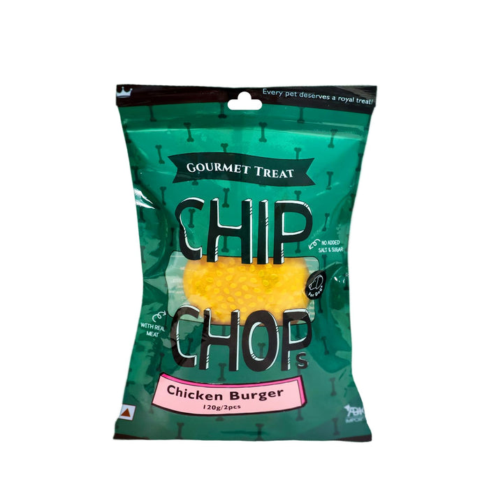 Chip Chops Chicken Burger Gourmet Dog Treats(120gms)-Pack of 2