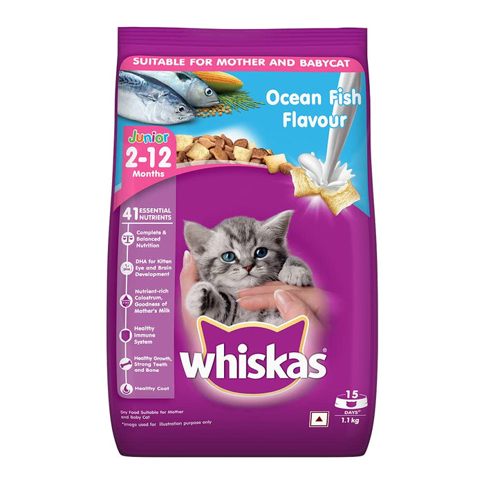 Whiskas Ocean Fish Kitten Dry Food-6.5kg