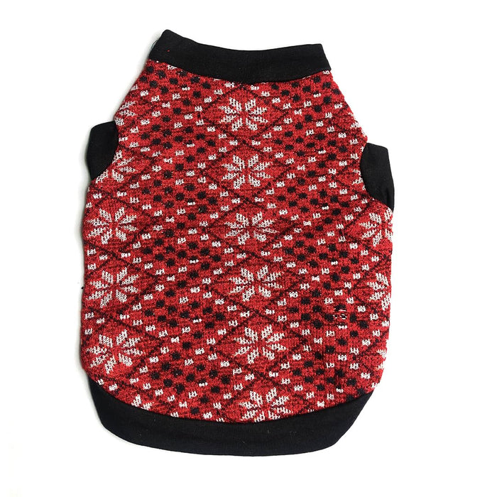 Nootie Red & White Flower-Sweater for Dogs