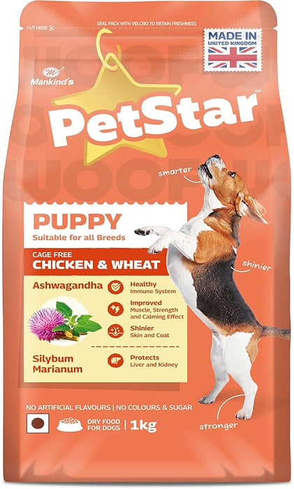 Mankind Petstar Chicken and Wheat Puppy Dry Food