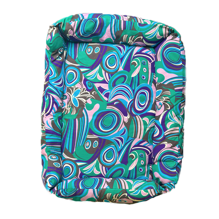Nootie Abstract Lounger Dog Bed - Teal & Blue