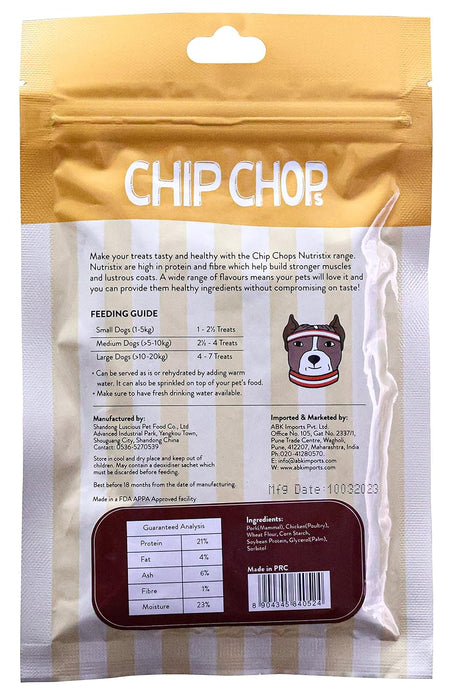 Chip Chops Bacon Nutristix Dog Treats(70gms)-Pack of 2