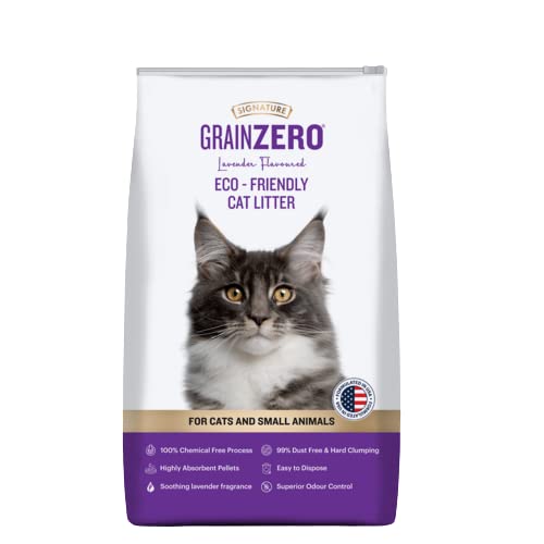 Signature Grain Zero Cat Litter - For All Cats And Small Animals - 8 kg