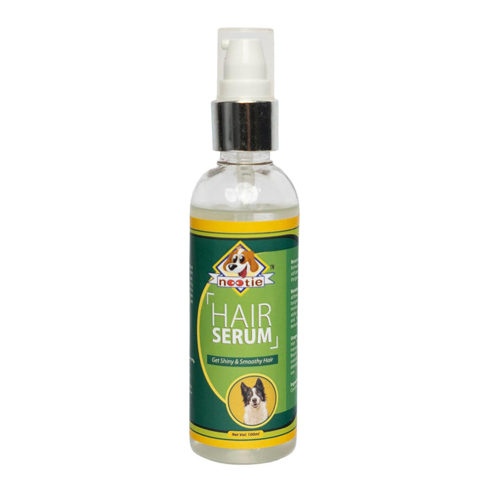 Nootie Silky & Shiny Pet Hair Serum for All Breads of Dogs| Help to Reduce Itchy Scalp & Hair Loss | Makes Coats Soft, Shiny & Smooth (100ml)