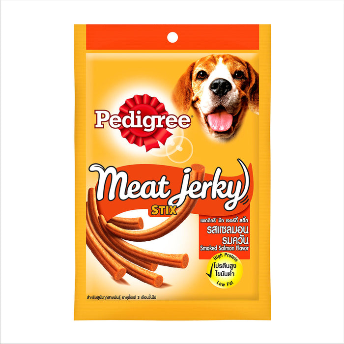 Pedigree Meat Jerky Stix Adult Dog Treat , Smoked Salmon, 60g Pack