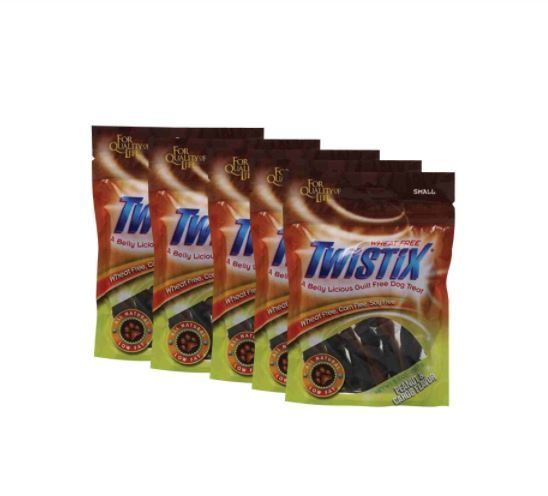 Twistix Dental Chews Dog Treats Small (Peanut Carob Flavor) Pack Of 2