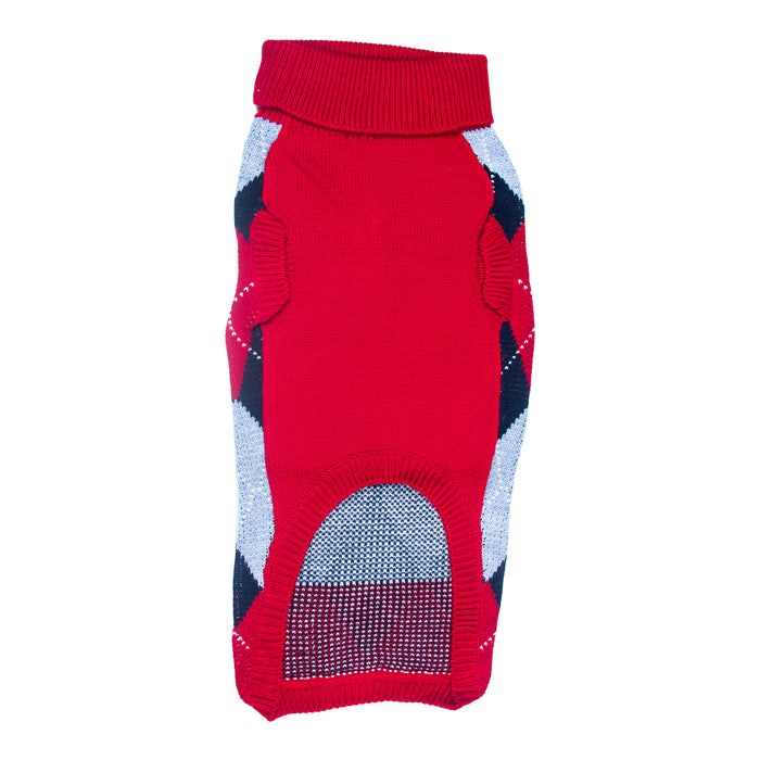 Nootie Red -Blue Check Sweater for Dogs