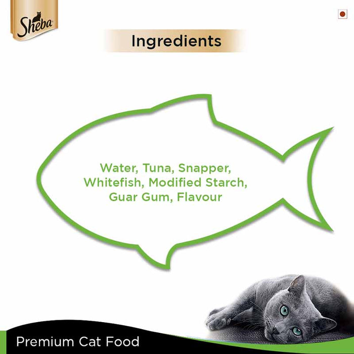SHEBA Complete Nutrition For Cats - White Meat & Snapper In Gravy 85 gm