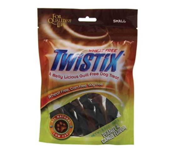 Twistix Dental Chews Dog Treats Small (Peanut Carob Flavor) Pack Of 3