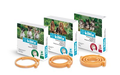 Kiltix Dogs Collar kills & detaches rid of fleas, ticks 53 cm. Size (M)