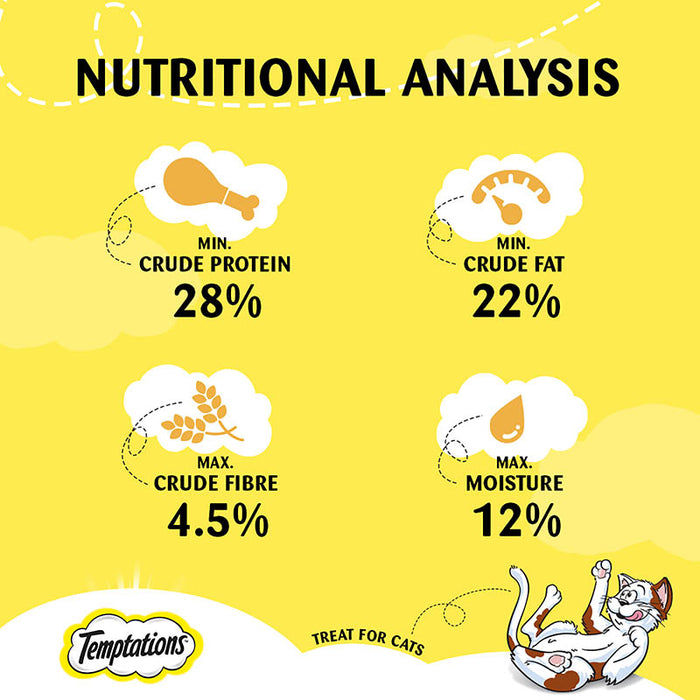 Temptations Cat Treat, Tasty Chicken Flavour  - 12 X 85 g