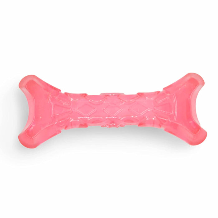 Barkbutler x Fofos Milk Bone & Ball Teething Dog Toy Set, Pink | for Small - Medium Dogs (5-20kgs)