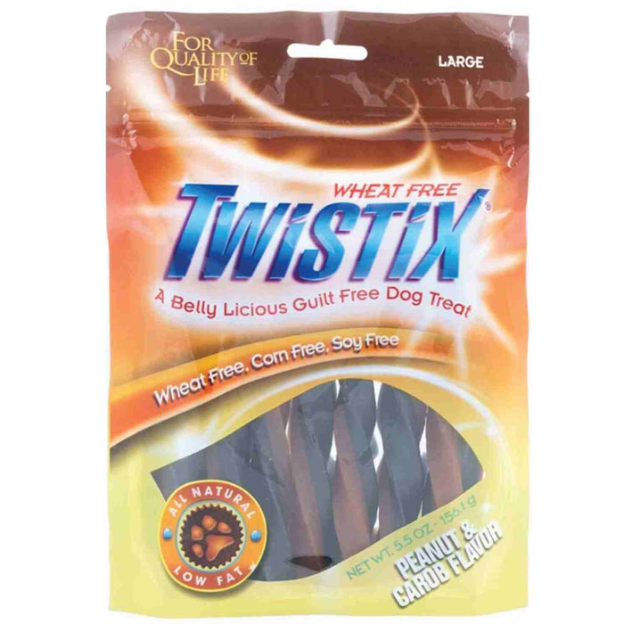 Twistix Dental Chews Dog Treats Large (Peanut Carob Flavor) 156 Gms Pack 3