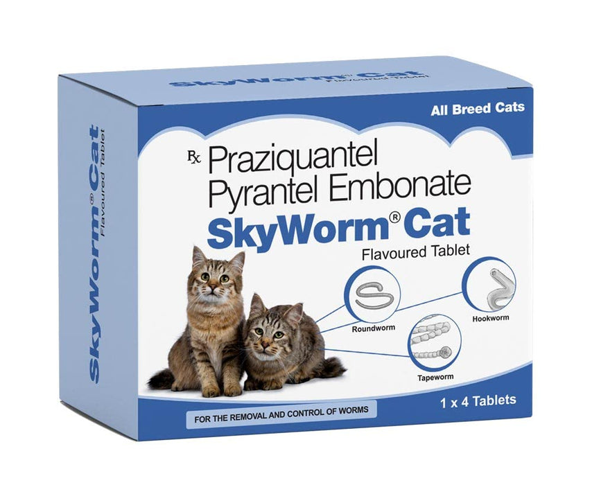Sky EC SKYWORM Flavoured Tablet for Cat | for The Removal and Control of Worms
